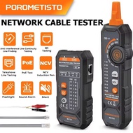 POROMETISTO MCT01 Network Cable Tester POE Test QC Crimping Breakpoint Detect for Cat5/Cat6 Cable Tr
