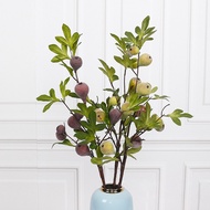 Artificial Fig Fruit Branch Decorative Lifelike Realistic Fig Fruit Stems For Home Wedding Party Orn