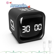 ARMARIO Digital Cube Timer, Gravity Sensing Rotation Timing Pomodoro Timer,  5/10/30/60min 3 Volume 