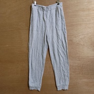 Seluar GU Japan Sweatpants Grey Saiz M Original GU Jogger Pants ~1