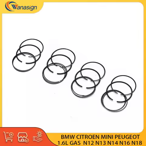 4 Sets AUTO Engine Piston Rings Set For BMW CITROEN MINI PEUGEOT 1.6L 1.6T L4 16V GAS N12 N13 N14 N1
