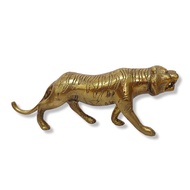 Antique Tiger Brass Statue