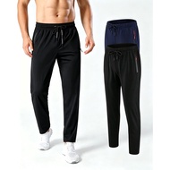 Sweatpants Tracksuit High Quality Seluar Lelaki Ice Silk Tracksuit Men Seluar Track Lelaki Elasticit