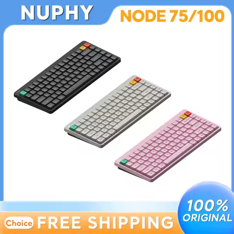 NuPhy Node75 Node100 Tri-mode Mechanical Keyboard Low-profile Switch Customized Esports Laptop Gamin