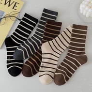 NORDEN - STRIPED Socks - Women's Men's Women's Striped Socks Unisex Work Office Soft Thick Socks Tre