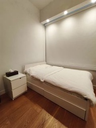 IKEA MALM Bed Frame with 2 Drawers - White