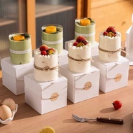 RORA - (10 Pcs) 4inch Cake Box / Dessert Box Puff Pastry Packaging Boxes