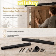 WITAKEY Sliding Barn Door Damper, Durable Black Barn Door Buffer, Smooth Adjustable Door Slide Dampe