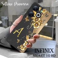 Flexible silicone Infinix Smart 10 HD / 8 / 8 HD / 8 PRO / 8 PLUS Hot 40i/ Flower letter wallpaper M