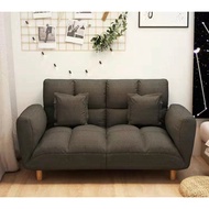 Multifunction Sofa Bed Small apartment Fabric Washable Sofa Bed Lazy Sofa (Free Cushions)