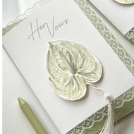 (Wedding Vows) Hoa MON VOWS CARD at Segen's Tiny World