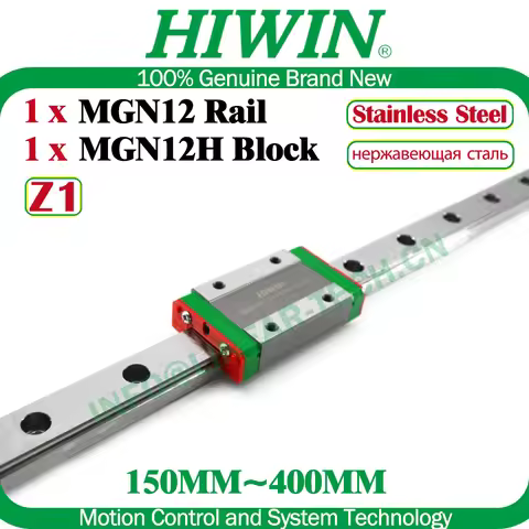 HIWIN Stainless Steel MGN12H Z1 Preloaded MGN12 Linear Rail 150 200 300 350 400mm HIWIN MGN12H Block