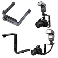 Dual-L Universal Adjustable Flash Bracket For Canon 5D3 5D4 6D 650D 700D 600D Nikon D850 D800 D500 D610 DSLR Camera