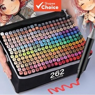 262-Piece Double-Ended Markers Set – Alcohol & Water-Based, Washable, for Stone, Wood, Glass, Paper