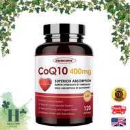 ZEBORA CoQ10-400mg CoQ10-100mg with PQQ BioPerine & Omega-3 Coenzyme Q10 Ubiquiti Supple