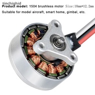 tinchighid 1Pc 1504 Brushless Motor 7.4V Pan-Tilt Aircraft For 4 Axes Remote Control Airplanes Quadc