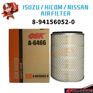 ISUZU NHR NPR HICOM 4.3 2.8 NISSAN YU41 AIR FILTER A-6466 8-94156052-0