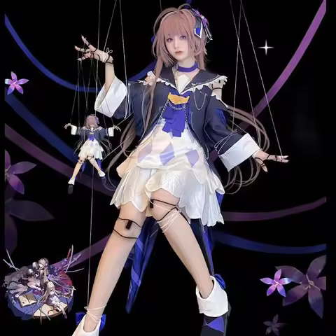 Game Honkai Star Rail Cosplay Herta Outfit Plus Size Lolita Dress Uniform Halloween Party Costume Wo