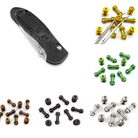 Custom Titanium Material Folding Knife Replace Part Axis Lock Rivet Screws for Benchmade Griptilian 