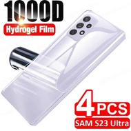 4Pcs Back Film Hydrogel Film For Samsung Galaxy S22 S21 S23 S24 Ultra Plus FE For Samsung Note 10 20 Ultra Plus Screen Protector