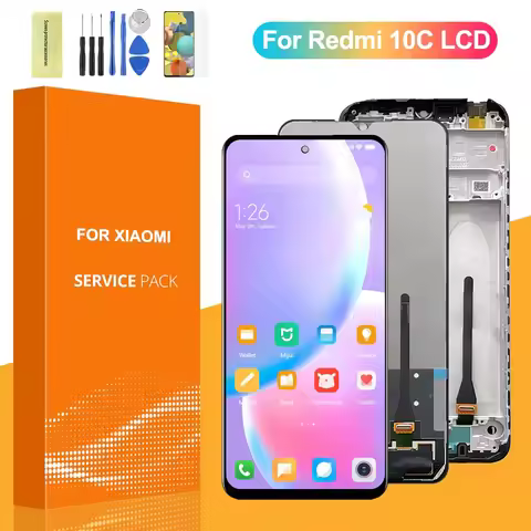 6.71" For Xiaomi Redmi 10C 220333QBI LCD Display Screen With Frame Touch Digitizer Screen For Redmi 