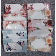 (5 pcs) Multi-purpose floral envelopes measuring 7x11 cm