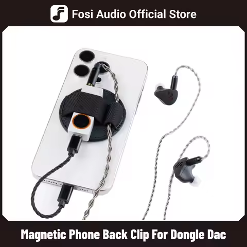 Mobile Phone Magnetic Back Clip Magnetic Dac holder For DS3/DS2 Dongle DAC/Wired IEM Earphones