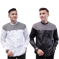 Koko Shirt For Adult Men Long Sleeve Motif Latest Batik Combination