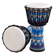 8 Inch Portable African Drum Djembe Hand with Colorful Art Patterns Percussion Musical Instrument