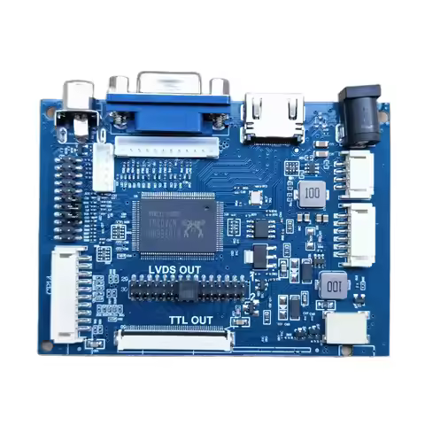 PCB800099-V.9 LVDS TTL driver board HDMI VGA AV HD reversing priority driver board