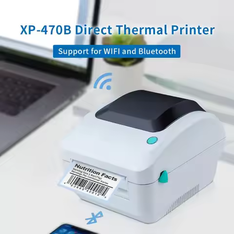 300DPI 203DPI High Quality Thermal Printer Shipping Barcode Label Printer 4x6 XP-470B 470E for Logis