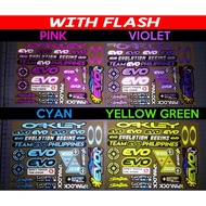 【hot sale】 EVO REFLECTORIZED HELMET VISOR STICKERS【DIFFERENT COLORS / THICKER QUALITY / HD PRINTOUT