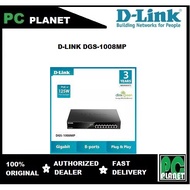 D-Link DGS-1008MP 8-Port POE 140W Max Gigabit Switch