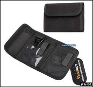 【野戰搖滾-生存遊戲】ROCO EDC 軍風戰術錢包、皮夾【黑色、狼棕色】掛勾皮夾卡片夾短夾三折皮夾收納包