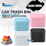 Pegasus Car Push Trash Bin / Trash Can Garbage Bin / Slim Hanging Car Trash Can