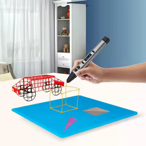 Durable Template Drawing Tools Flexible Silicone Pad 3D Pen Mat 3D Printing Mat 3D Pen Stencils