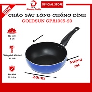 Goldsun GPA1005-20 non-stick deep pan with pouring mouth, Diameter 20 cm Stir-fry pan heats up quick