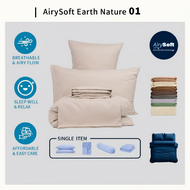Kun Osaka Plain Series Premium Bed Linen; Pillowcase, Bolster Case, Fitted Bedsheet, Quilt Cover