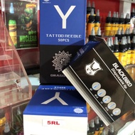 50 5RL tattoo needles with plastic needle nibs