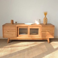 Retro Log Old People TV Cabinet Furniture Modern TV Cabinet Dormitory Cabinet Elm Small Apartment Li