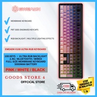 EWEADN V108 Ultra RGB Wireless Keyboard | 108 Keys | 2.4G + BT + Wired