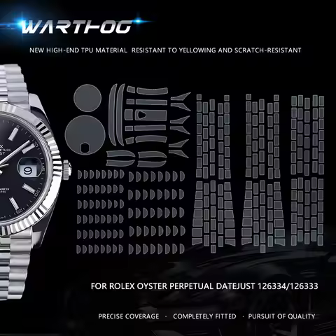 For Rolex Datejust 126334 Watch Protective Film 126333/126331 Watch 41mm Five-bead Chain Watch Film