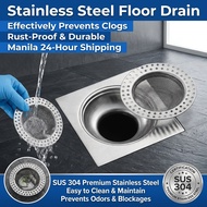 Mesh Filter and Drain Basket Strainer in Stainless Steel (7.8cm/9cm) for Kitchen Sink and Bathroom F