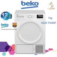 Beko Dryer Machine 7KG Clothes Dryer Heat Pump Type Mesin Dryer Mesin Pengering Baju 烘干机 DPS7405XW3