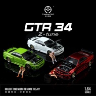 [Ready Stock] 1: 64 Car Model Nissan GTR34 Carbon Cover Open Cover Limited Edition jdm Nissan Skylin