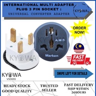 3pin Universal Adapter Plug Head UK 3 Pin Plug