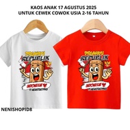 Children's T-shirts 2-16 Years Old, August 17th Motif, Tung Tung Suhur Animation, Latest Cotton 2025