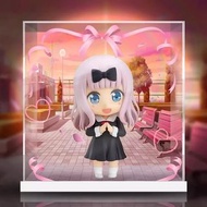 [AOWOBOX] Good Smile 黏土人 輝夜姬想讓人告白 天才們的戀愛頭腦戰 1434 藤原千花 手辦高透主題展示盒 展示箱 display box 亞加力 模型盒 亞加力展示盒 燈