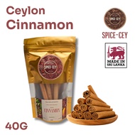 SPICE-CEY Ceylon Cinnamon 40g Premium C5 Grade 100% Ori Kayu Manis Sticks
