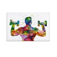 Dumbbell Workout Poster, Gym Poster Art, Home Gym Wall Art, Strongman Gift, Muscle Man Poster Wall A